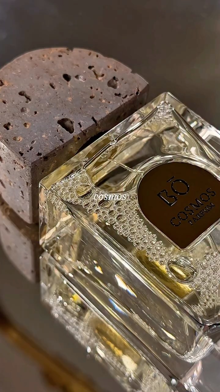 Instagram post by @byyolani for House of Bō. Caption reads: Cosmos feels like fire and ice colliding. It opens....