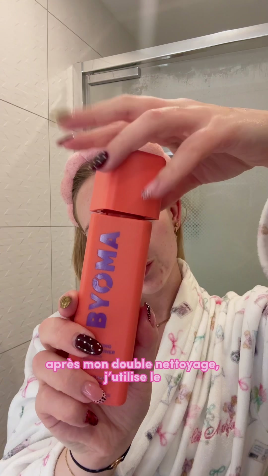 TikTok post by @lolanannas_ for BYOMA. Caption reads: [...] les marques quali & abordables comme @byoma....