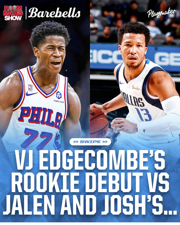 Instagram post by @theroommatesshow for Barebells. Caption reads: Not everyone can start their career the way VJ did....