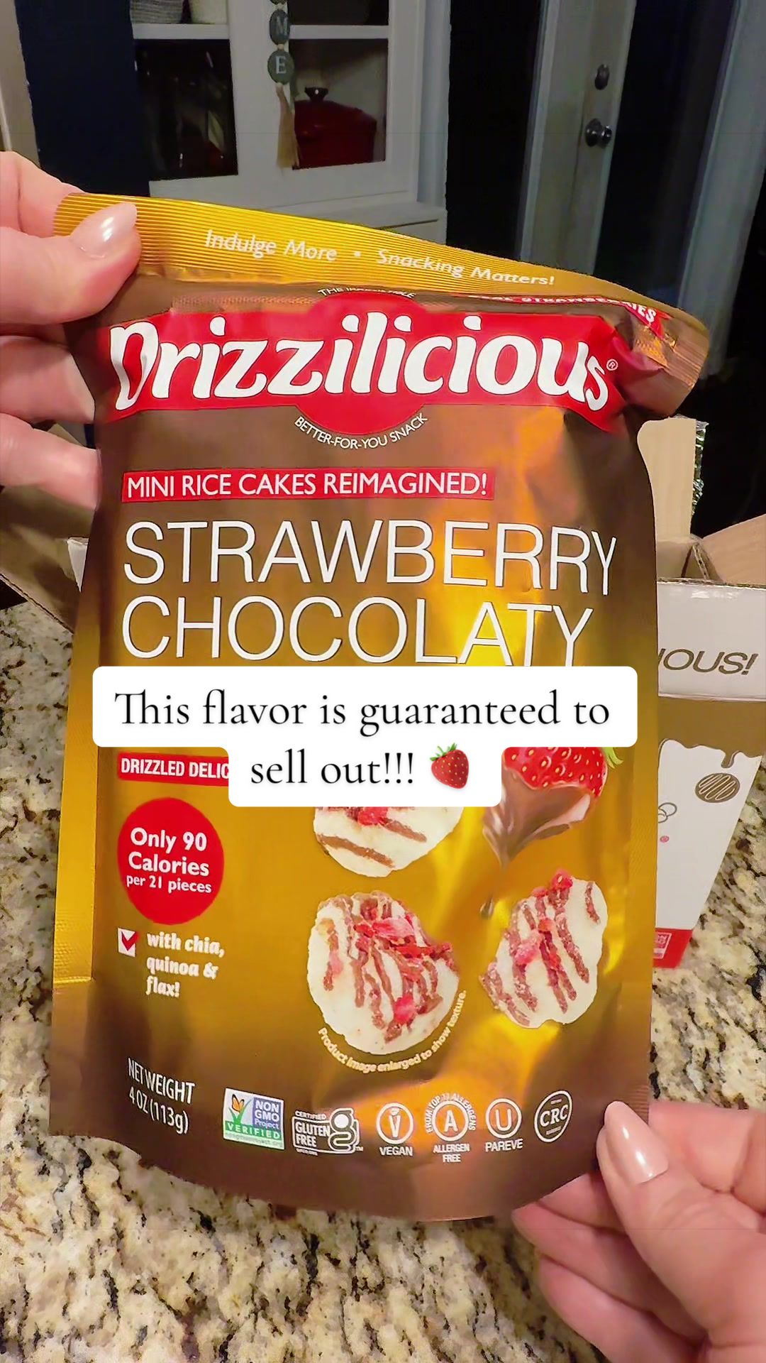 TikTok post by @harvestjarco for Drizzilicious. Caption reads: [...] one of my favorite flavors of @Drizzilicious....
