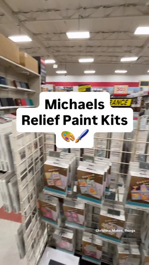Instagram post by @christina_makes_things for Michaels Stores. Caption reads: [...] going to try these craft kits from....