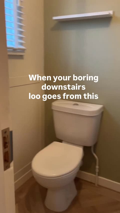 Instagram post by @jillyshumblehome for NAMIE HOME. Caption reads: Ad This little downstairs loo has had such a....
