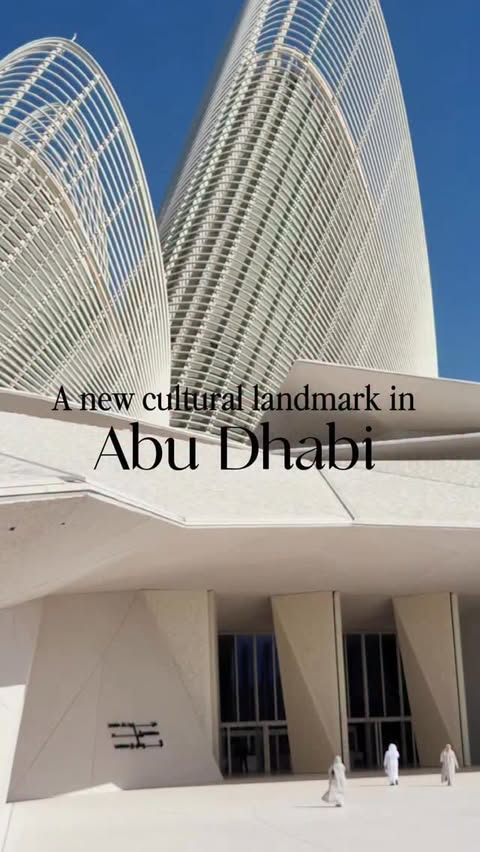 Instagram post by @jade_lostinbeauty_ for Visit Abudhabi. Caption reads: 💛Visiting Zayed National Museum felt like....