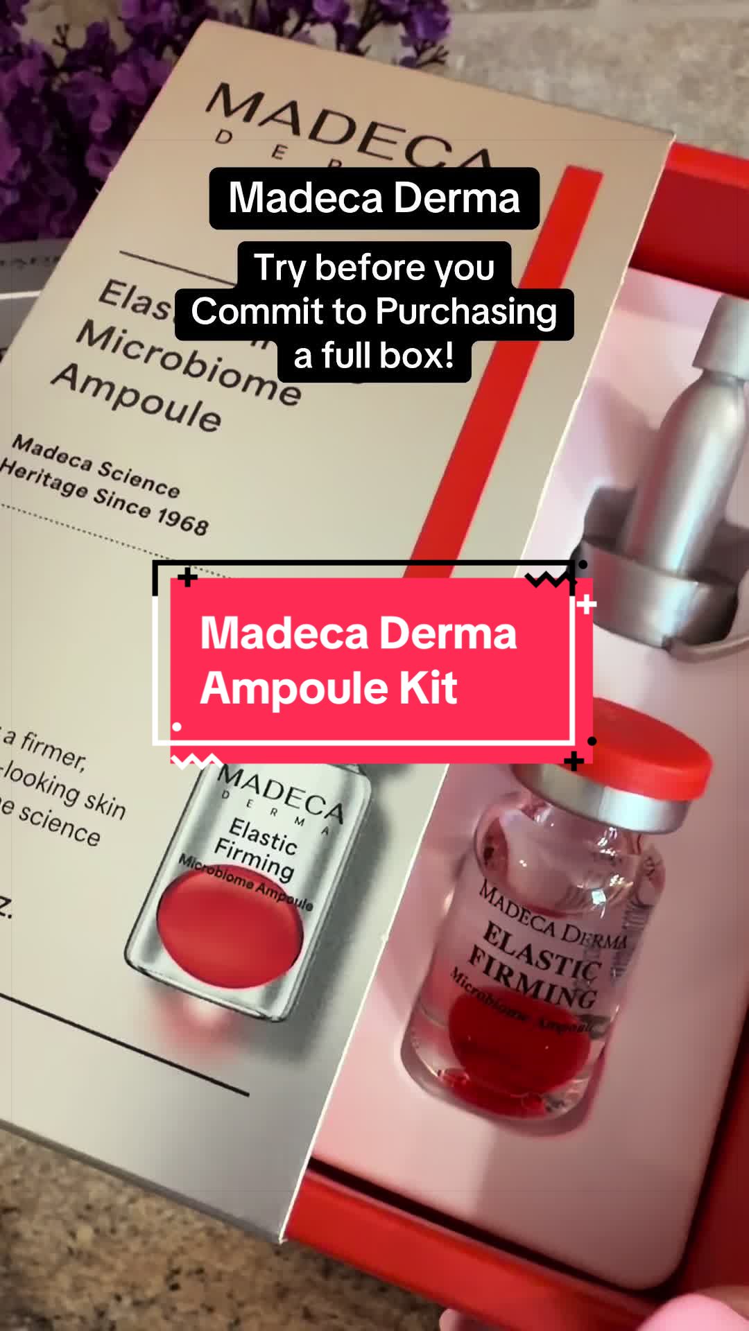 TikTok post by @digital_marketing_swc for Madeca Derma. Caption reads: @Madeca Derma If you been wanting to try Madeca....