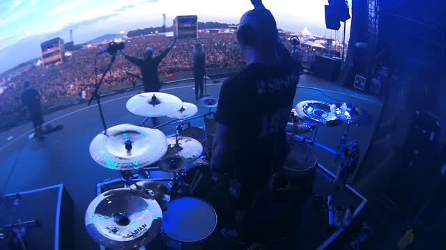 Instagram post by @ryanvanpoederooyen for EVANS Drumheads. Caption reads: Throwback Thursday: How to ENJOY your mistakes....