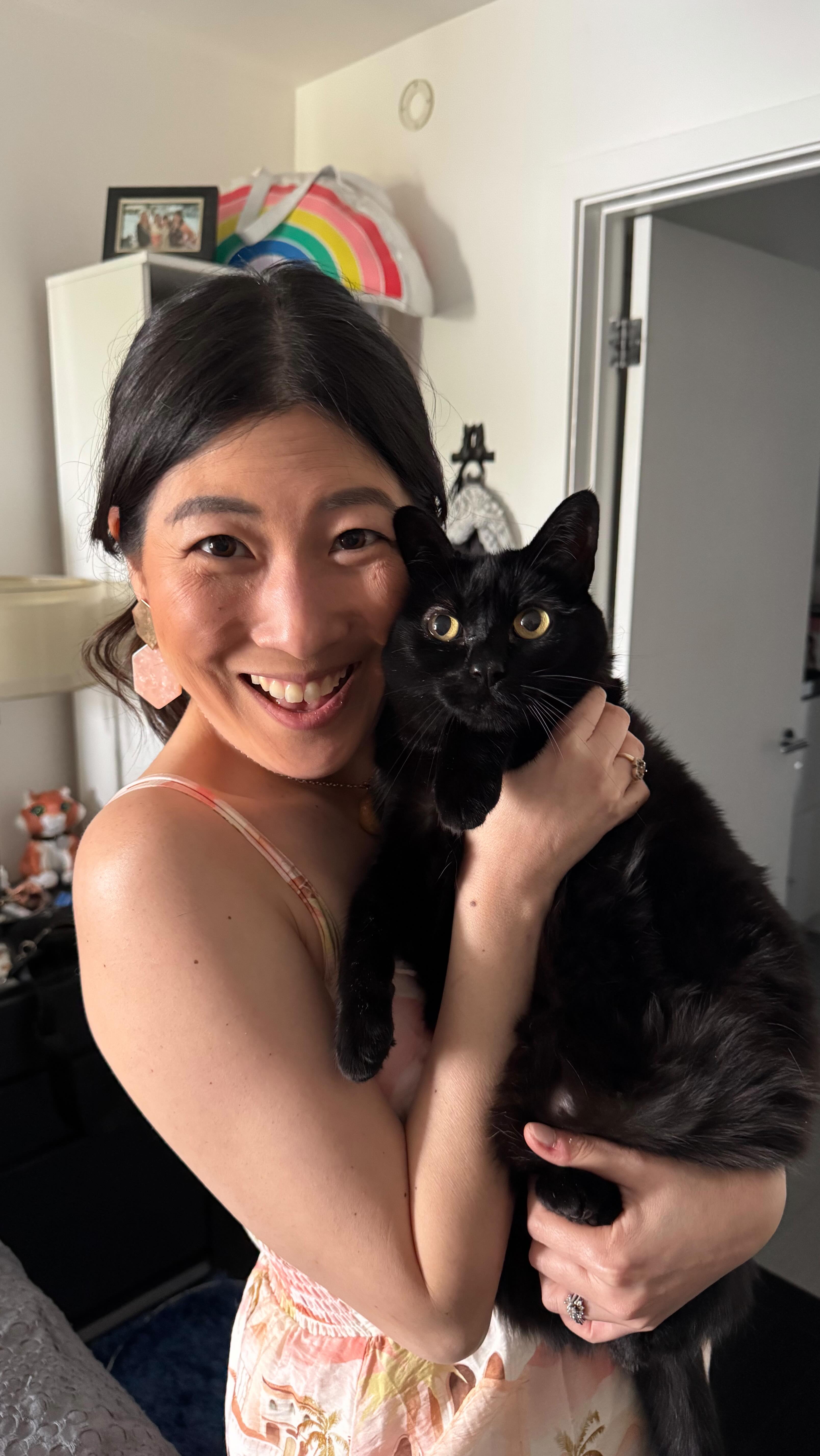 Instagram post by @nicolemiizuka for Petcube. Caption reads: I have to admit it… now that we’re a @petcube....