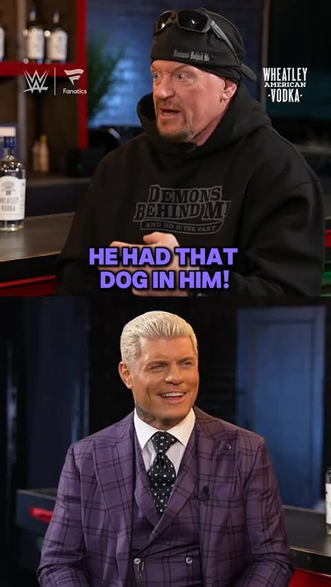 Instagram post by @undertaker for Fanatics. Caption reads: @undertaker joins @americannightmarecody to talk....