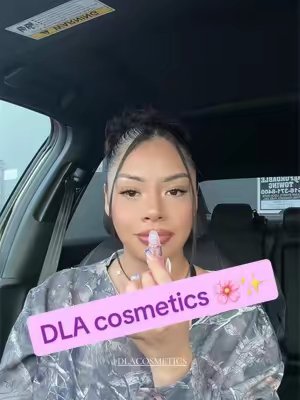 TikTok post by @hairbybiridiana_ for DLA Cosmetics. Caption reads: [...] crazy in love is my FAVORITE !!🎀💕 @DLA....