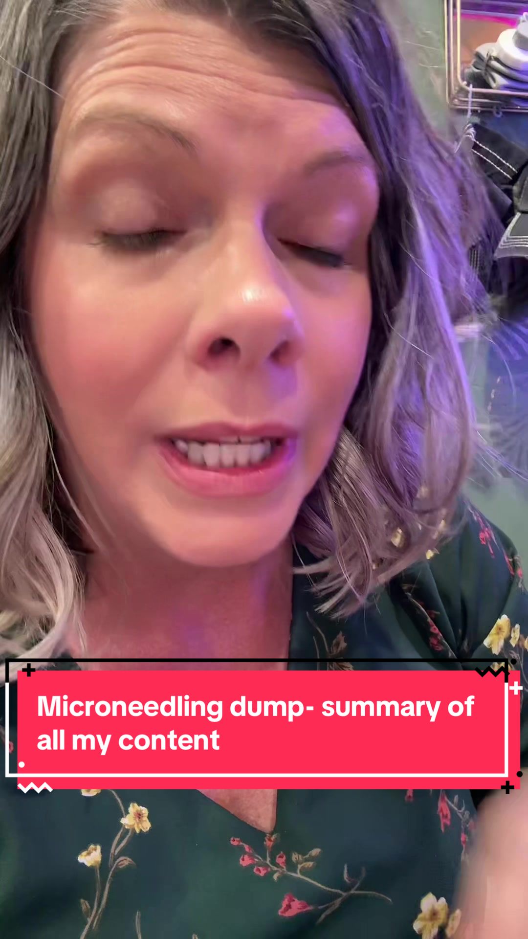 TikTok post by @phoenix_esthetician for Banish. Caption reads: [...] I recommend for at home microneedling?....