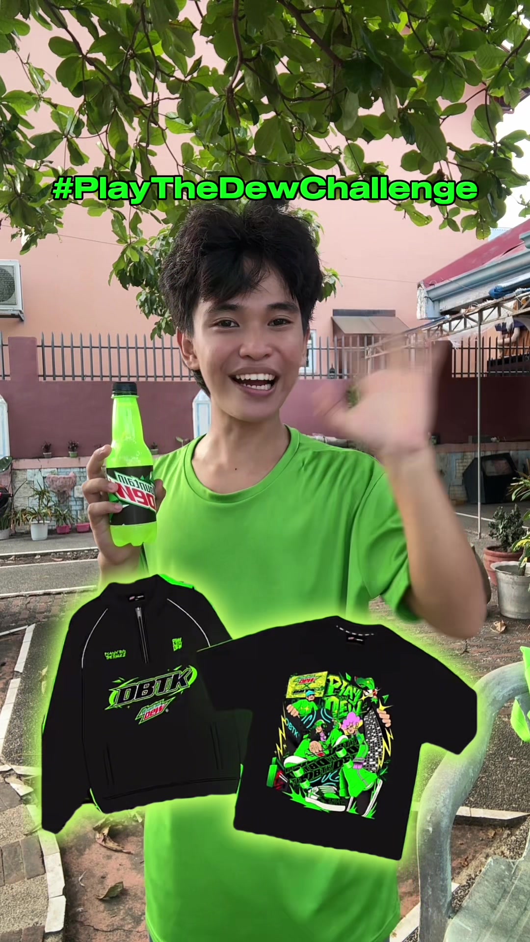 TikTok post by @siyuanski for Mountain Dew. Caption reads: Get a chance to win the limited edition mountain....