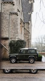 Instagram post by @lydia for Theory. Caption reads: Ad an Autumn day in London 🤎.