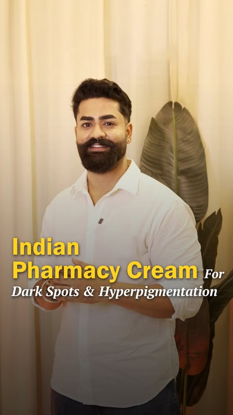 Instagram post by @_vikashgupta for Dermatouch. Caption reads: I’ve been using Dermatouch Kojic Acid 2% Cream,....