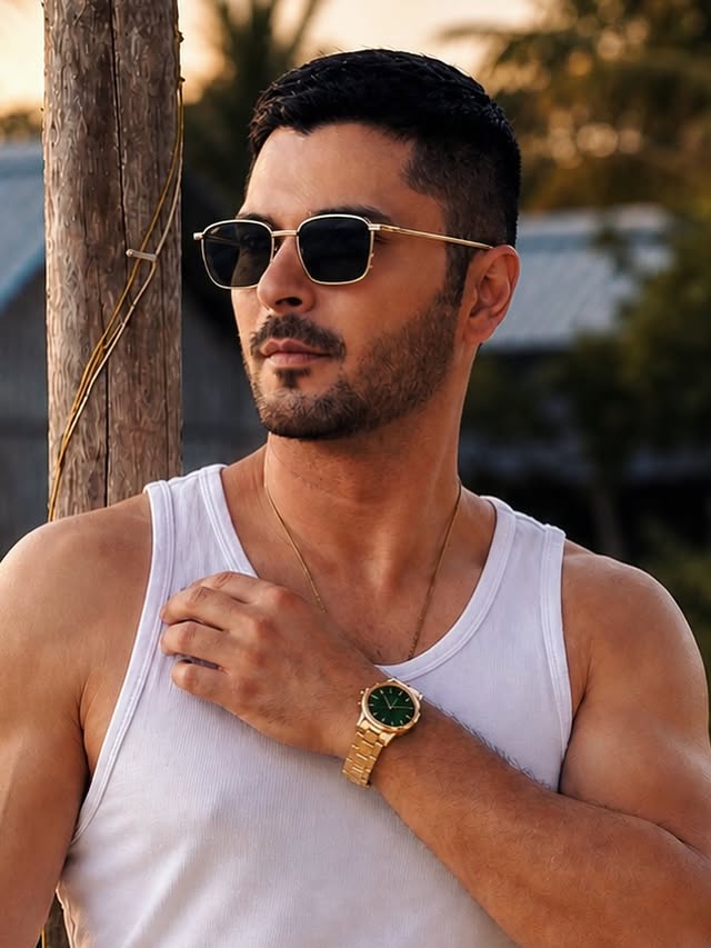 Instagram post by @iammikhaelkantroo for Daniel Wellington. Caption reads: [...] upgrade for the wrist with @danielwellington....
