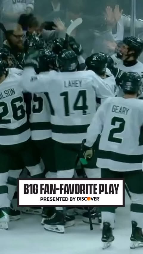 Instagram post by @bigtennetwork for Discover. Caption reads: [...] shootout win over Ohio State 💥 📍 @discover....