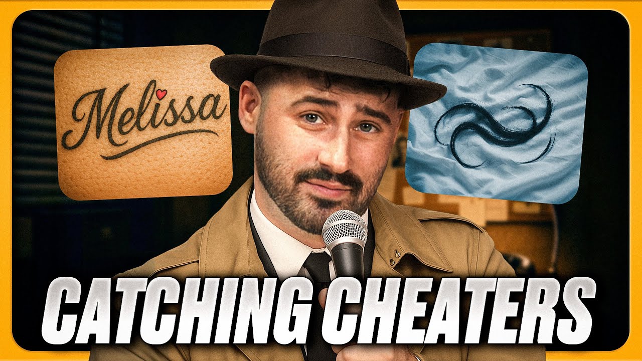 YouTube post by @JoeSantagato for Bonobos. Caption reads: Catching Cheaters In The Act!.