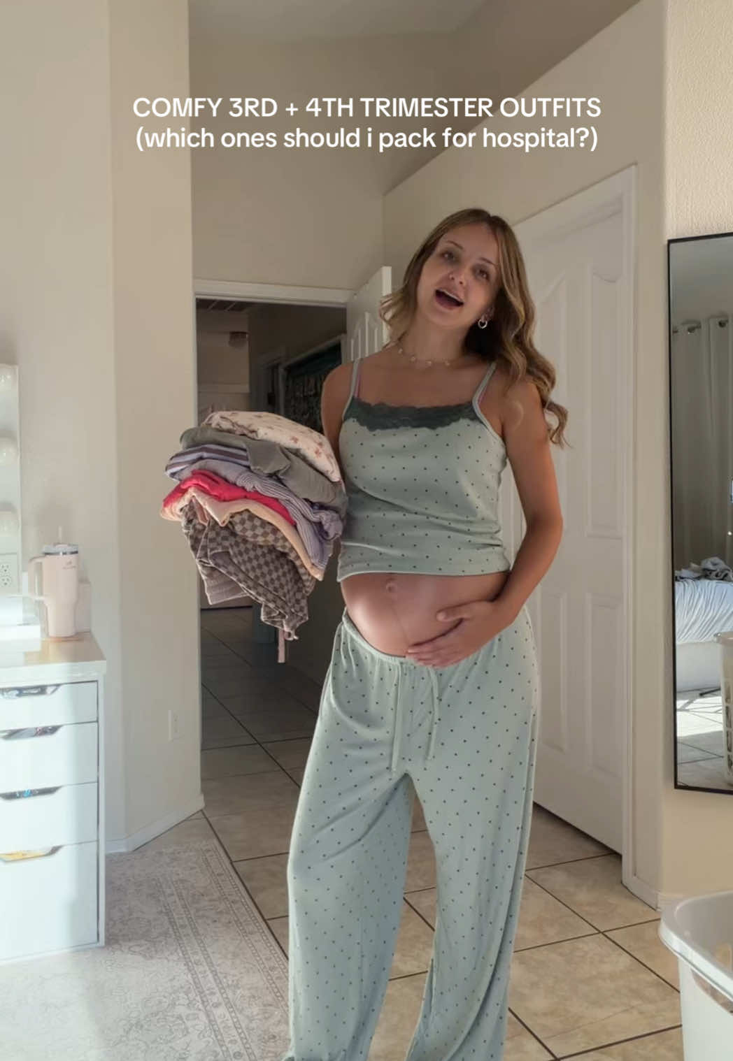 TikTok post by @jaelynkayy for PinkBlush Maternity. Caption reads: [...] as always) THANK YOU @PinkBlush Maternity....