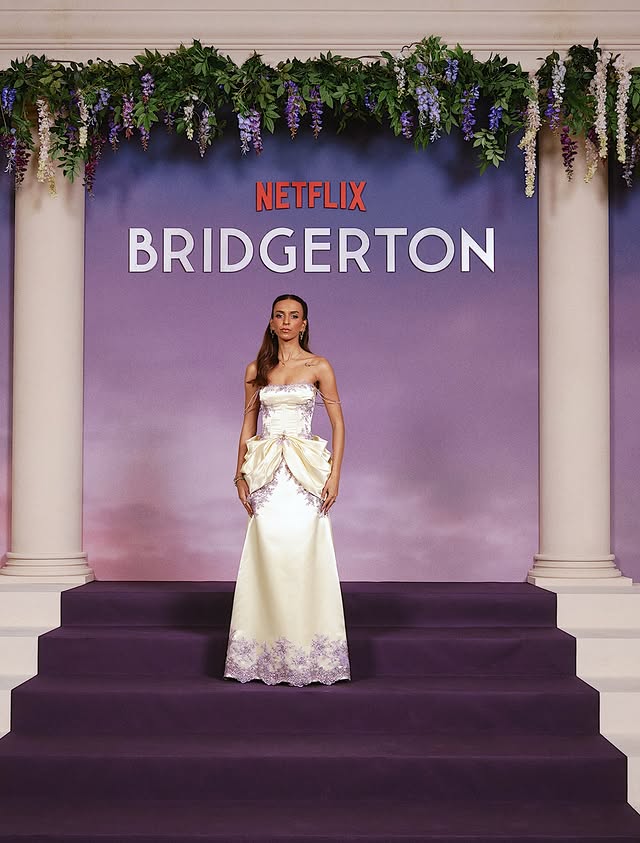 Instagram post by @monicamamudo for Bridgerton. Caption reads: [...] forget.
merci for having me in Paris....