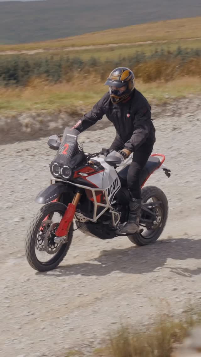 Instagram post by @samheughan for Ducati. Caption reads: “So thankful for the opportunity to test these....