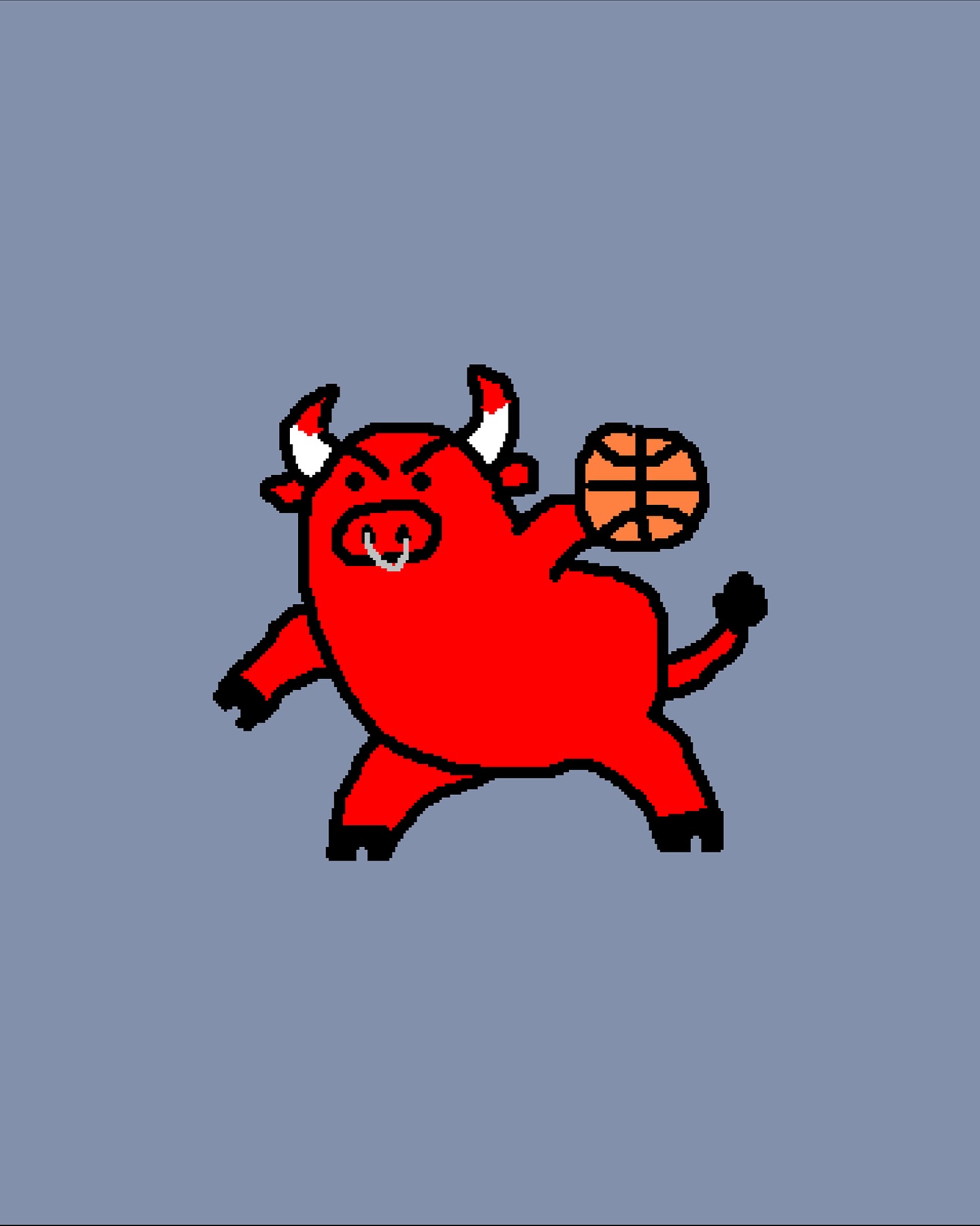 Instagram post by @nbapaints for Chicago Bulls. Caption reads: You cooked with this one @nbapaints 🎨.