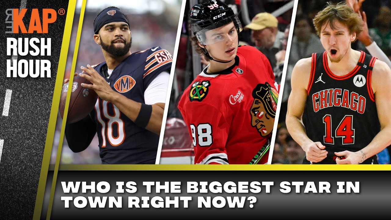 YouTube post by @rekapdavidkaplan for Lou Malnati's. Caption reads: REKAP Rush Hour 🚗: Jaylon Johnson to return vs....