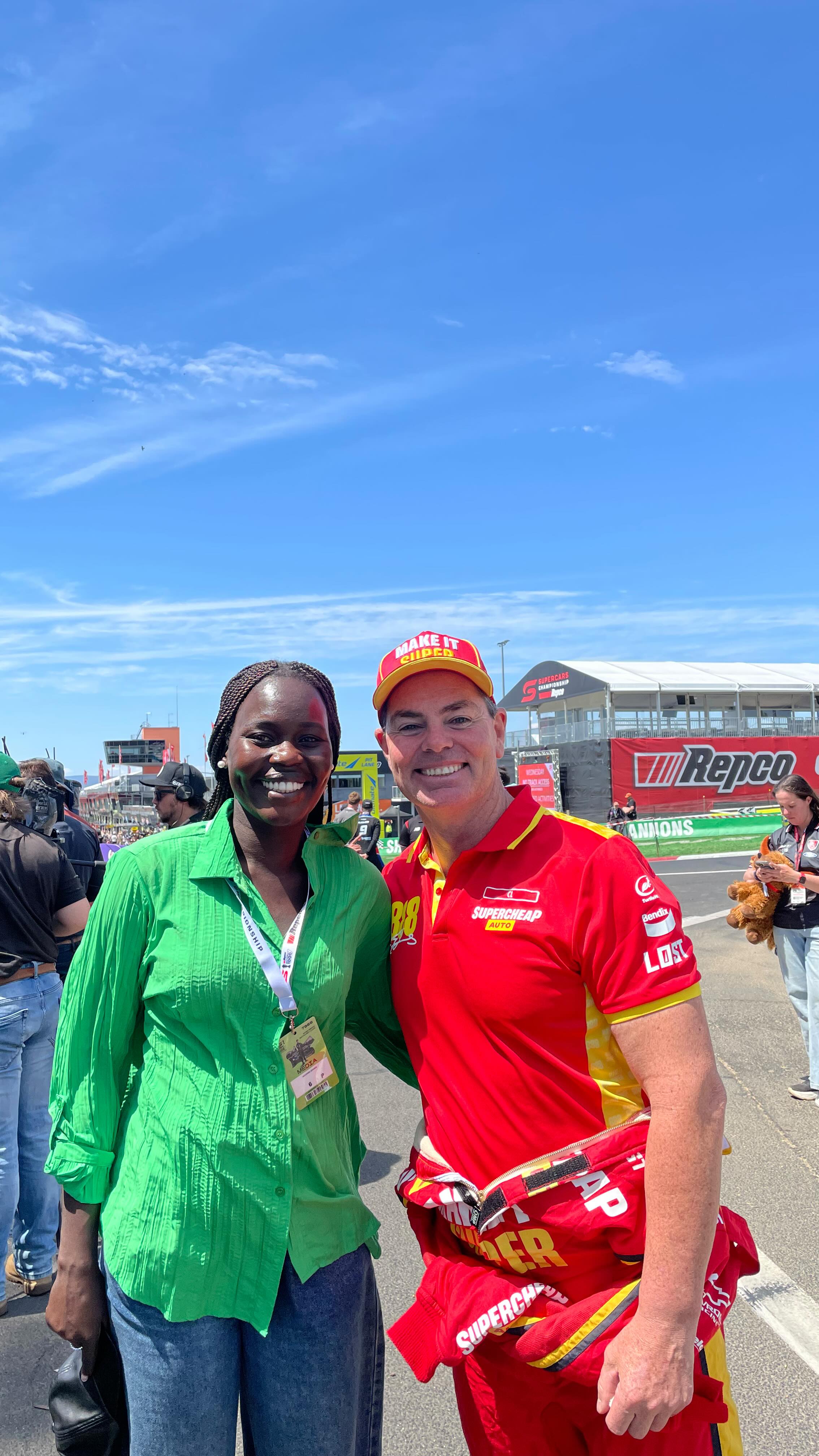 Instagram post by @akecmakurchuot for Kayo Sports. Caption reads: What even is my life 🥹🌟

20 years ago, when I....