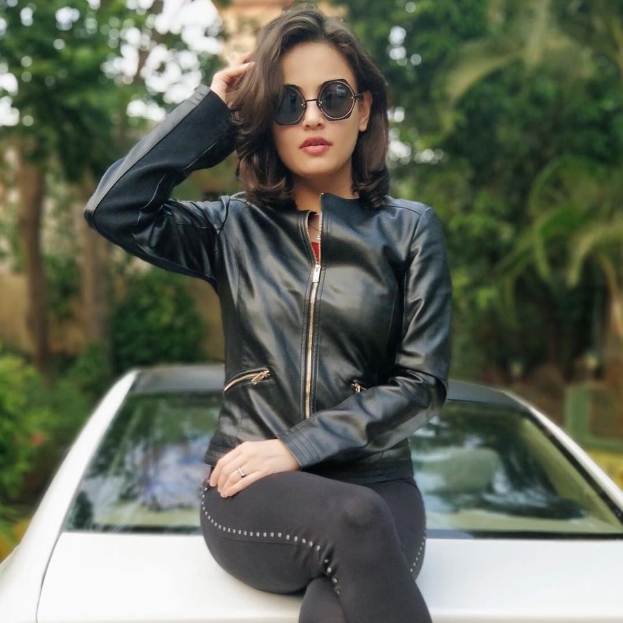 Instagram post by @snehaullal for Promod. Caption reads: [...] and here is what I have curated at....