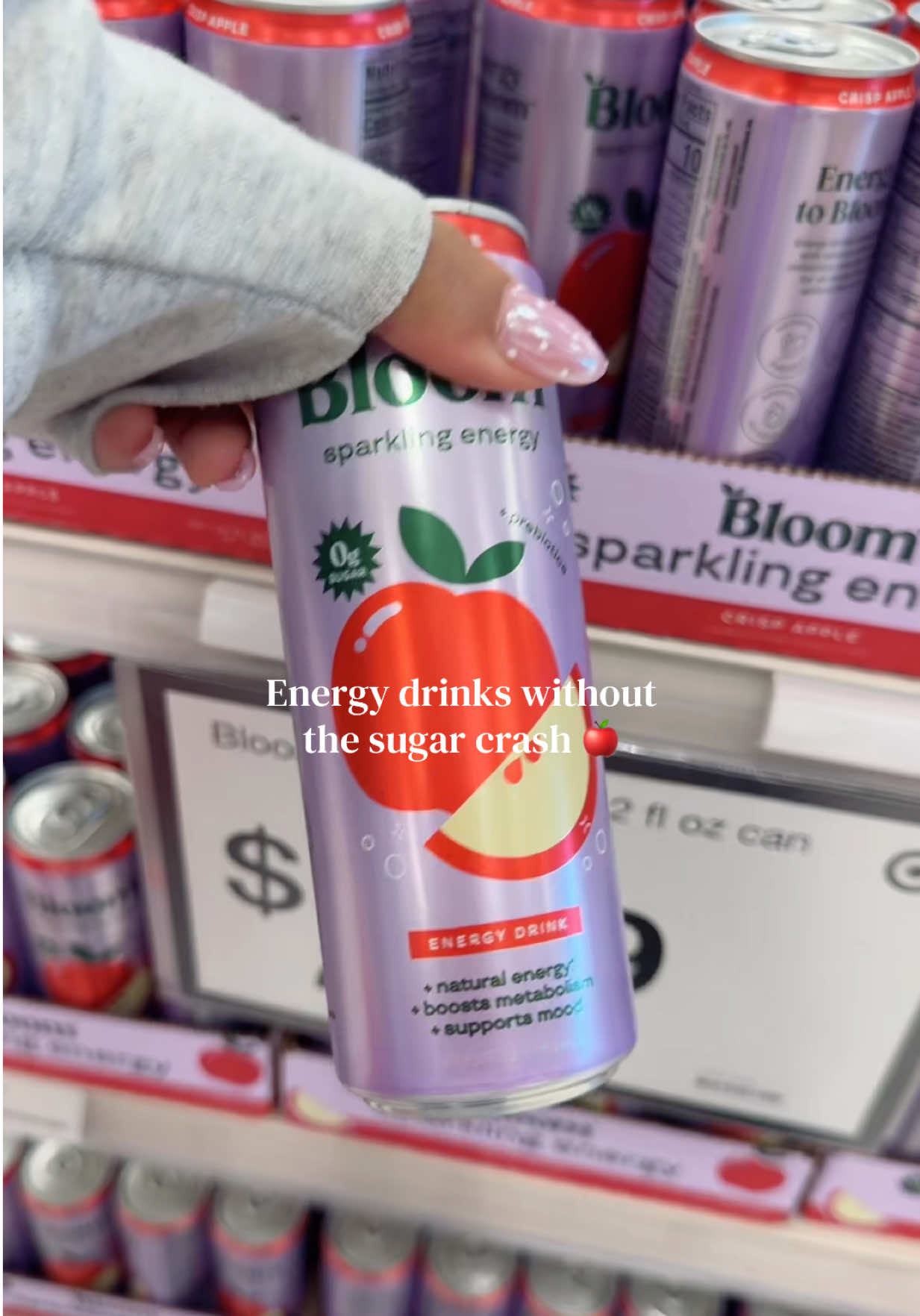 TikTok post by @stacymariekay for Bloom Nutrition. Caption reads: [...] clean energy when you need a boost. @Bloom....