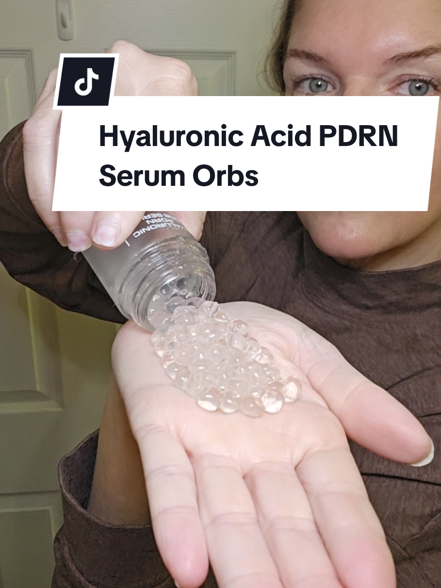 TikTok post by @nurse.mom.shannon for HAUA. Caption reads: Haua Hyaluronic Acid PDRN Serum Orbs. Sale🚨.....