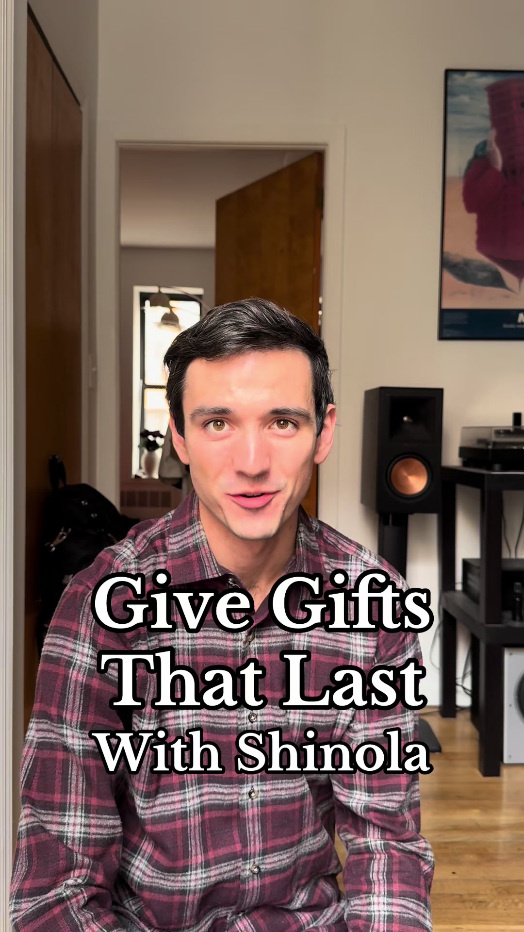 TikTok post by @elliot_duprey for Shinola. Caption reads: [...] be loved again and again, I look to @Shinola....