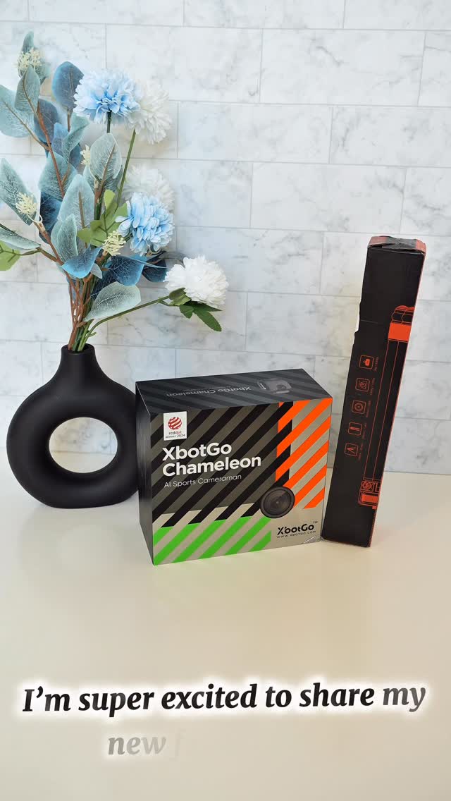 Instagram post by @ugc_asha for XbotGo. Caption reads: Never miss a moment with XbotGo Chameleon Al....