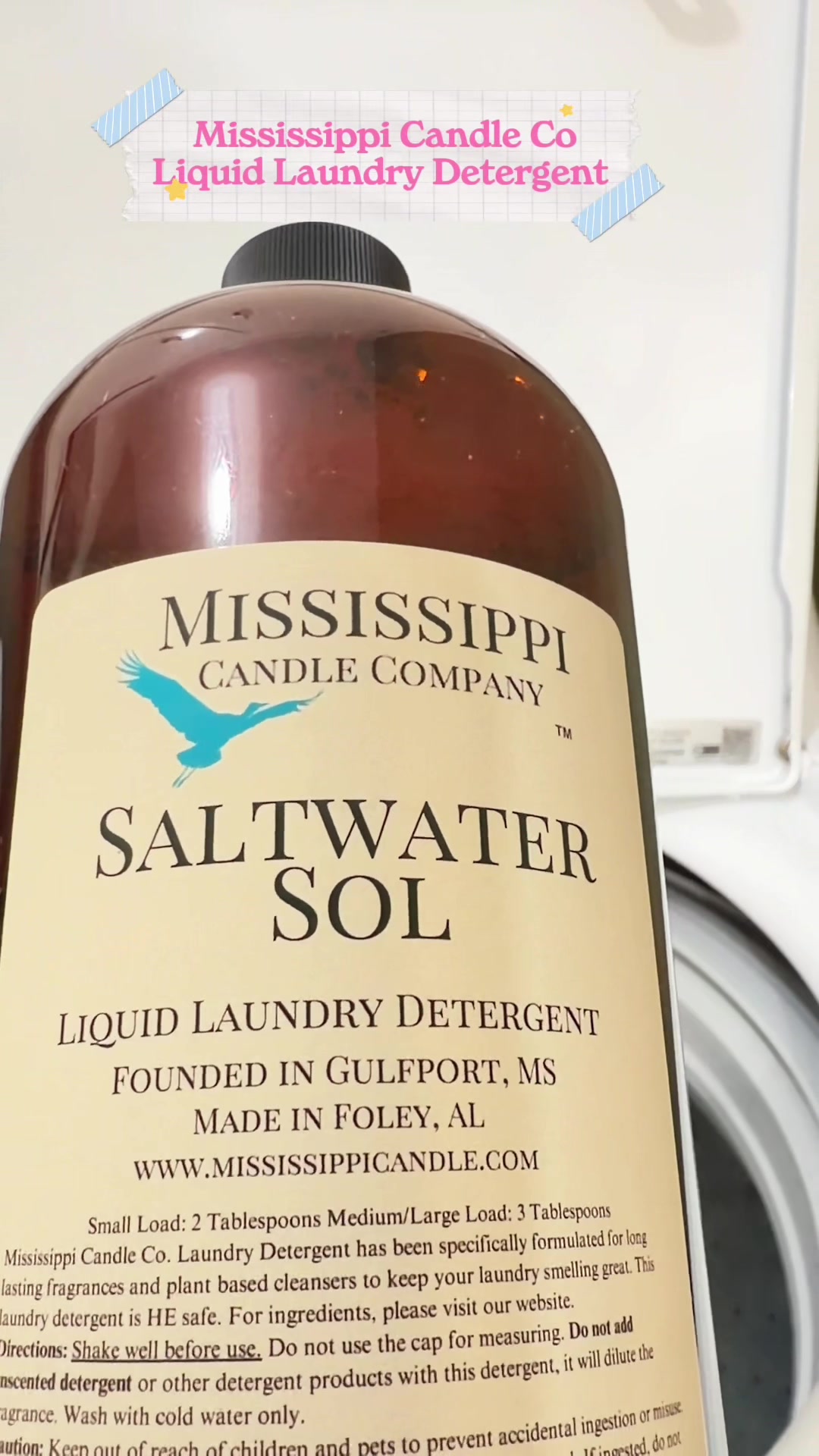 TikTok post by @cindysolutions for Mississippi Candle Co.. Caption reads: [...] laundry detergent is luxurious....