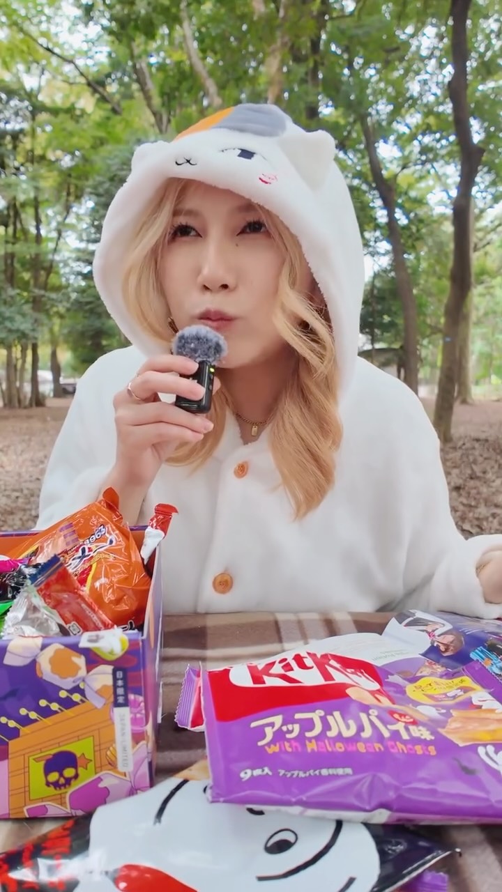 Instagram post by @k.fel for TokyoTreat. Caption reads: The only thing scarier than Halloween is me....