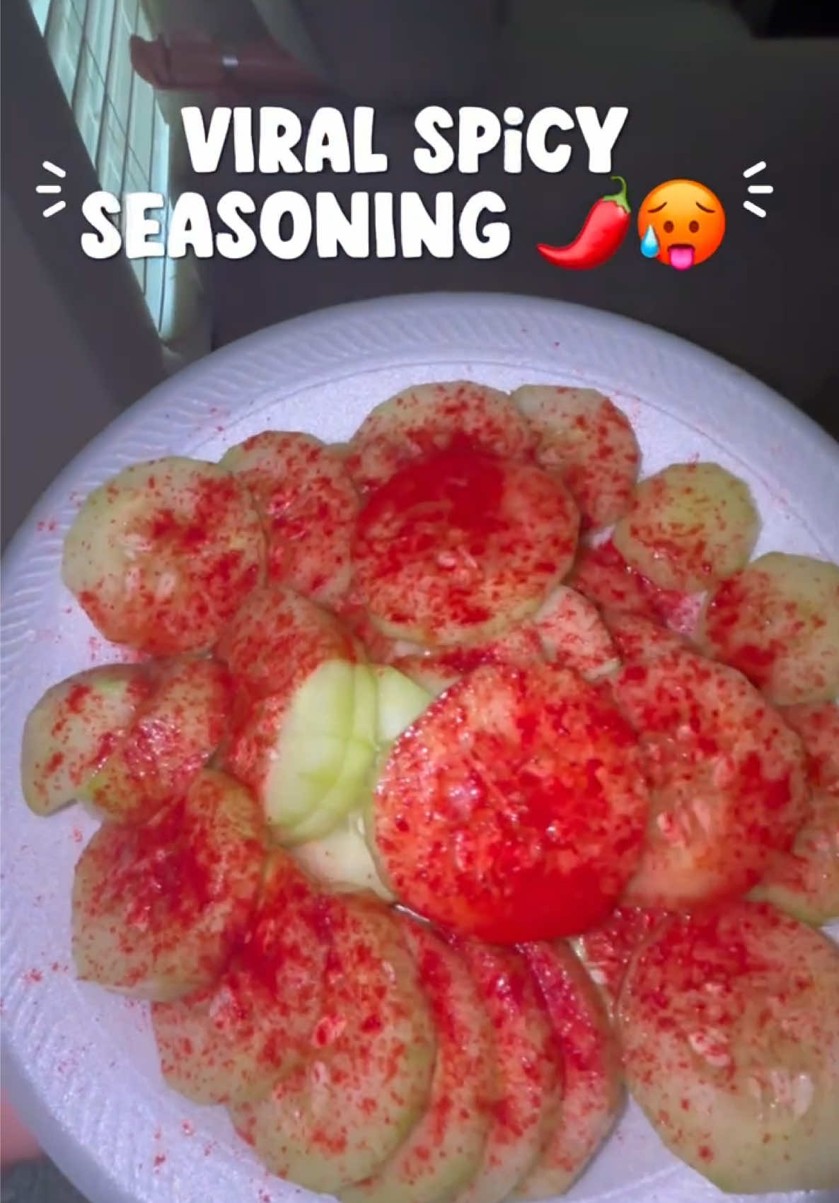 TikTok post by @anaa.flor22 for Sr. Michelado. Caption reads: [...] spicy and tangy ! 👄👄 #fyp #tryitout....