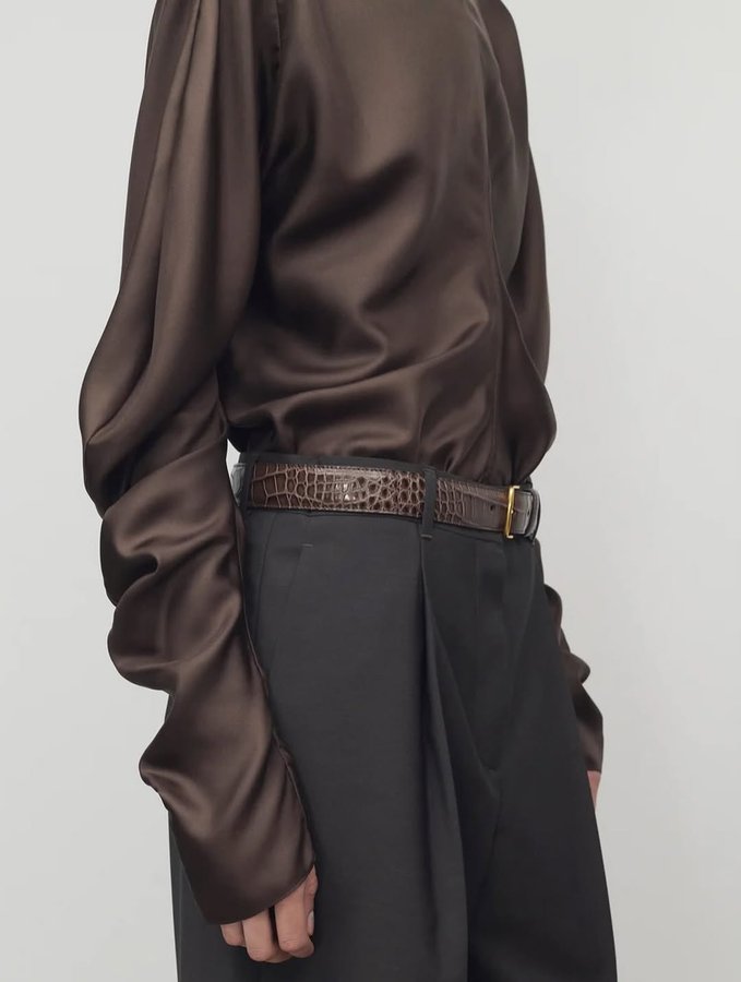 Instagram post by @therowcollection for The Row. Caption reads: Fall 2025.