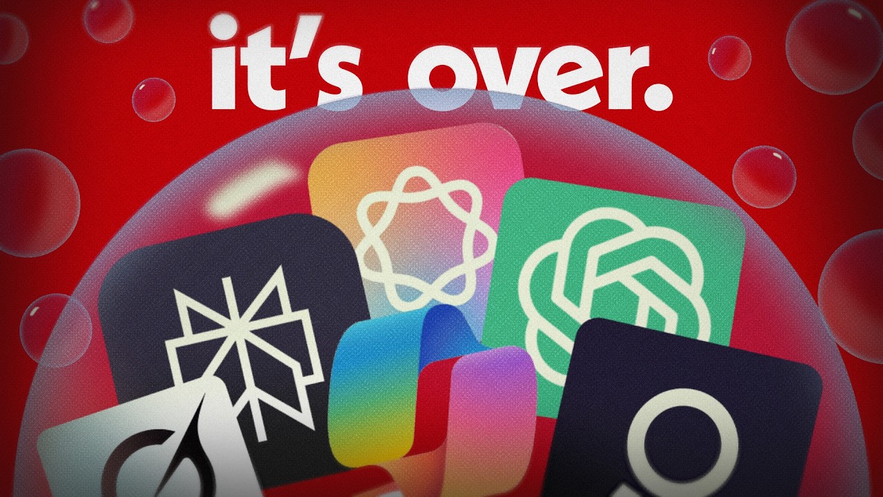 YouTube post by @SecondThought for The Atlantic. Caption reads: Everyone Knows It's a Bubble. What Happens Now?.