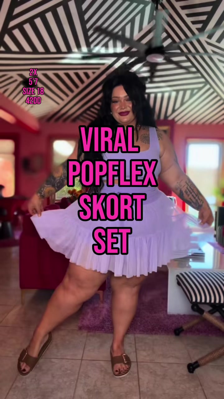 TikTok post by an influencer for POPFLEX Active. Caption reads: [...] THAT PRICE GIRRRRLLL 🔥🔥 @POPFLEX Active....
