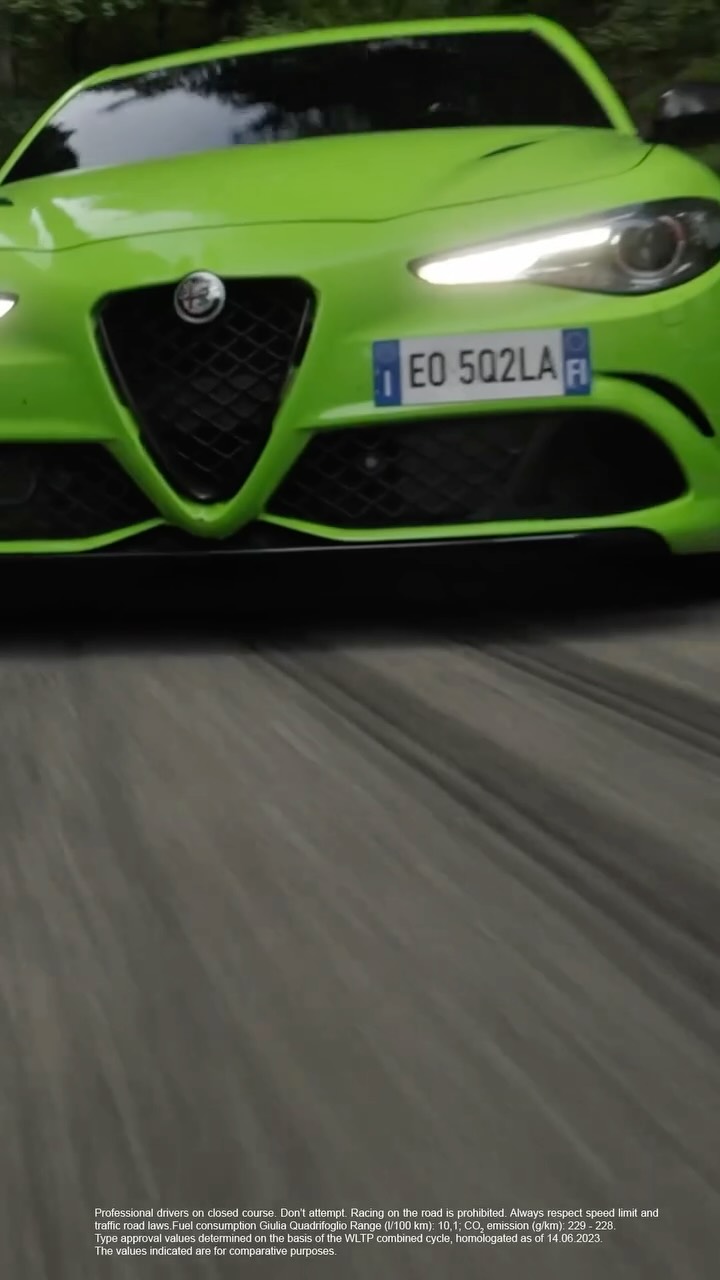 Instagram post by @federicosceriffo17 for Alfa Romeo. Caption reads: Italians: more than just hand gesture pros....