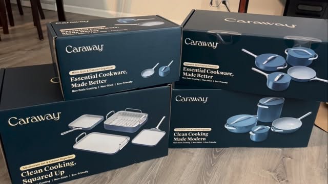 Instagram post by @deonna.mcneill for Caraway Home. Caption reads: Christmas came a little early this year!....