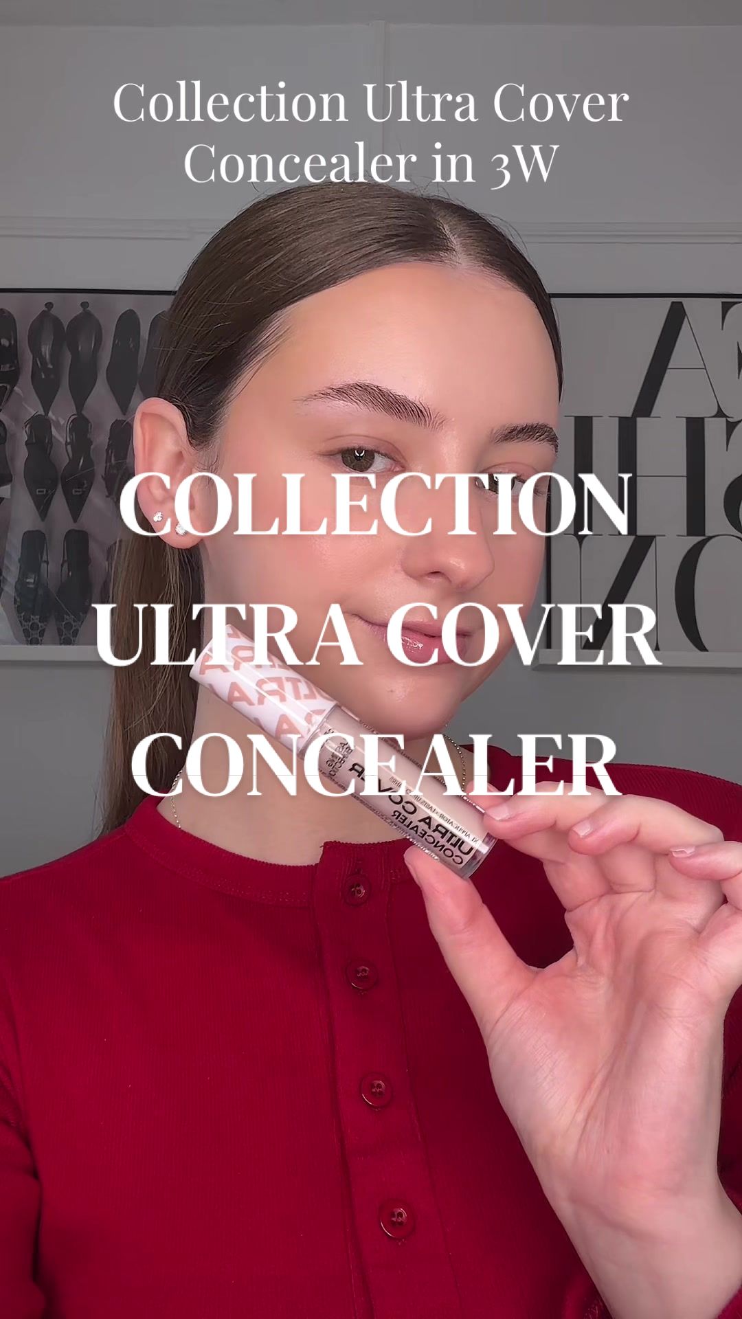 TikTok post by @klb.cosmetics for Collection Cosmetics. Caption reads: I love the coverage!! 😍 @collectioncosmetics....