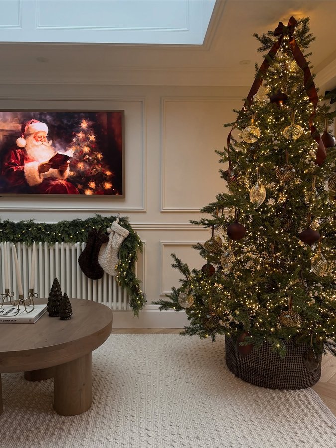 Instagram post by @_smithhome for The White Company. Caption reads: Is your tree up yet? 🎄 It’s definitely earlier....