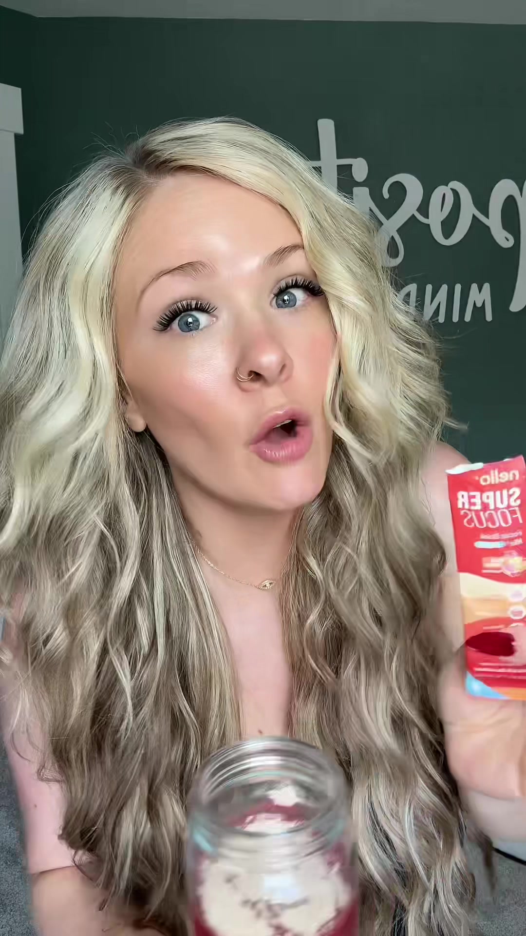 TikTok post by @joliolioliver for drinknello. Caption reads: @Drink Nello out here saving my #adhd a** every....