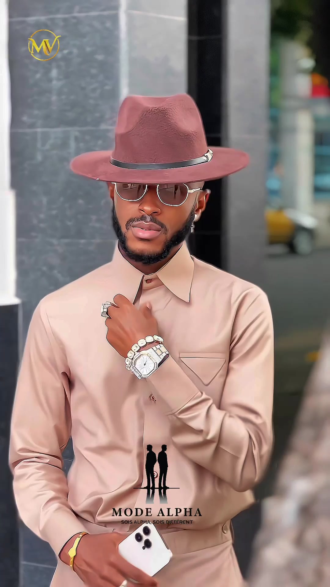 TikTok post by @modealpha4 for Moschino. Caption reads: [...] @ZARA @Gucci @ChanelOfficial @Moschino....