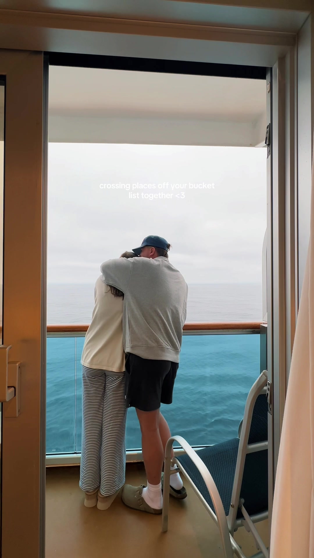 TikTok post by @hanna_noellee for Princess Cruises. Caption reads: whale watching from our balcony has been my....