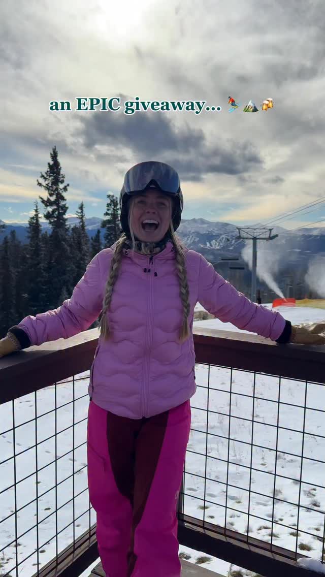 Instagram post by @grace_donner for Epic Pass. Caption reads: ❄️⛷️GIVEAWAY 🎁⛷️

We’re inviting Epic Pass....
