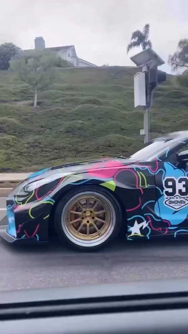 Instagram post by @gmoney.boss for HIREV SPORTS. Caption reads: [...] by: * @bape_us * @kormodiv * @hirevsports *....