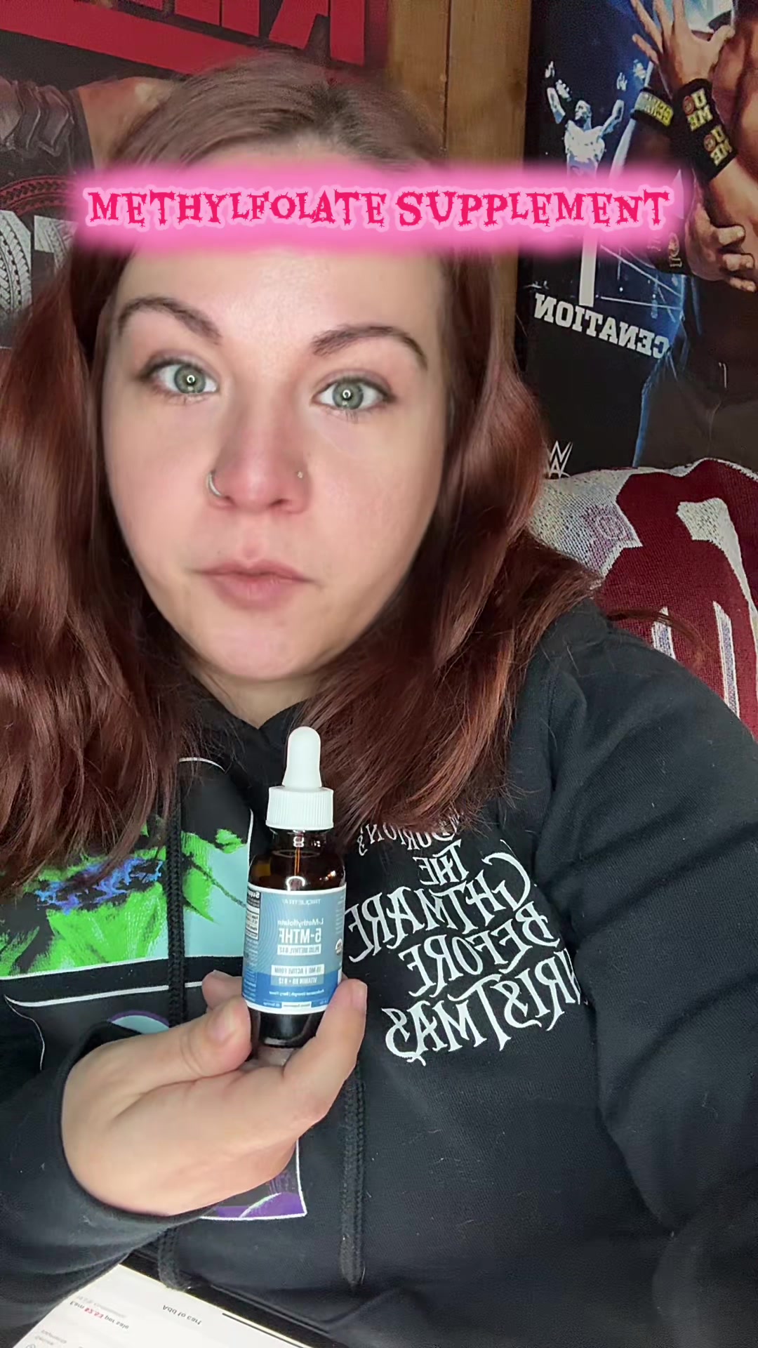 TikTok post by @sparklefairy092 for Triquetra Health. Caption reads: Methylfolate supplement that works i’ve been on it....