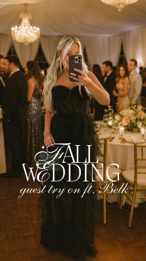 Instagram post by @whitneynrife for Belk. Caption reads: Wedding season ready with @belk ✨ From rehearsal....