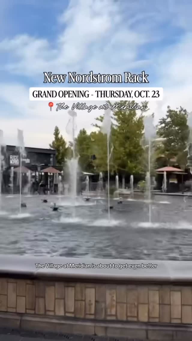 Instagram post by @boisesocialite for Nordstrom Rack. Caption reads: Meridian, it’s happening! ✨ A brand-new....