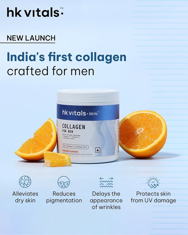 Instagram post by @hkvitals for HealthKart. Caption reads: Introducing India’s first collagen crafted....