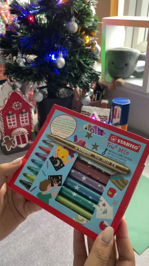 Instagram post by @ash_ikaap for STABILO. Caption reads: [...] Christmas stories? Thank you so much....